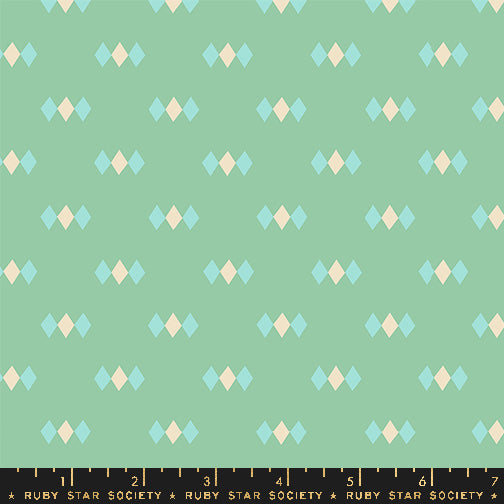 Ruby Star Society JUICY: Diamonds-Moss (1/4 Yard)