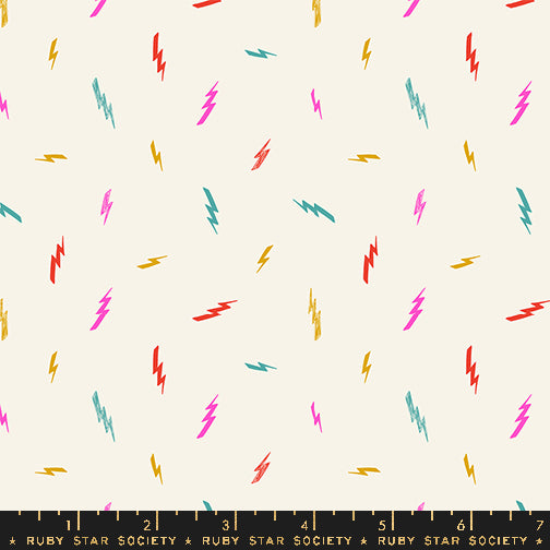 Ruby Star Society TEDDY AND THE BEARS: Electric-Multi (1/4 Yard)