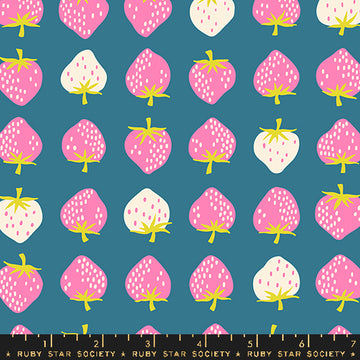 Ruby Star Society STRAWBERRY: Strawberry-Storytime (1/4 Yard)