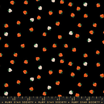 Ruby Star Society STRAWBERRY: Mini Berry-Black (1/4 Yard)