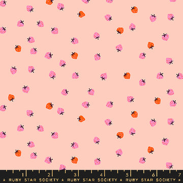 Ruby Star Society STRAWBERRY: Mini Berry-Pale Peach (1/4 Yard)