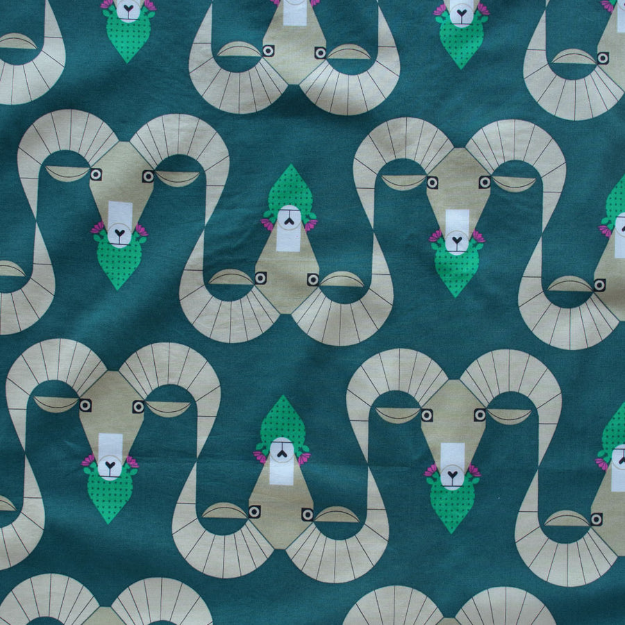 Charley Harper Santa Rosa: Ram Trekking (1/4 Yard)