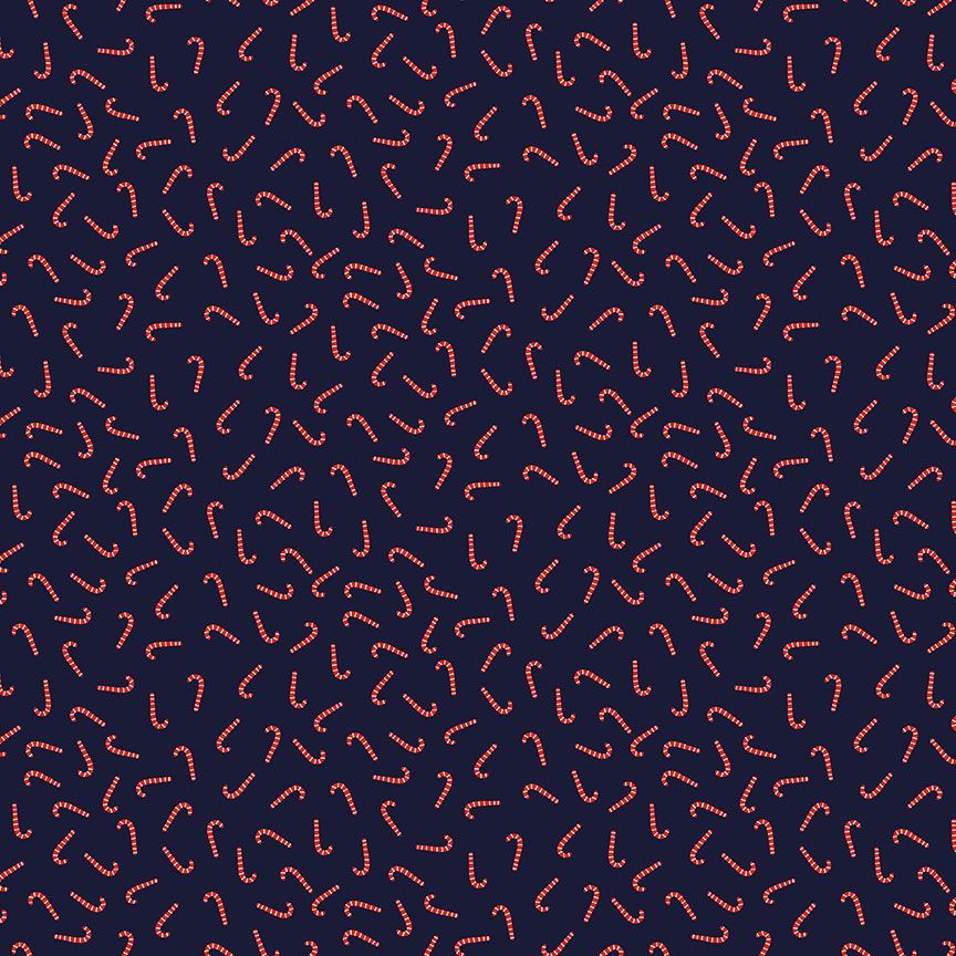 CAT'S PAJAMAS: Candy Cane (1/4 Yard)