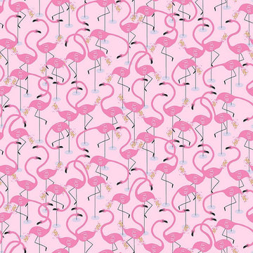 ALPHABET SOUP: Flamingle-Pink (1/4 Yard)