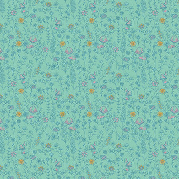 Terrain of Thought: Mushroom Meadow- Atlantis (1/4 Yard)