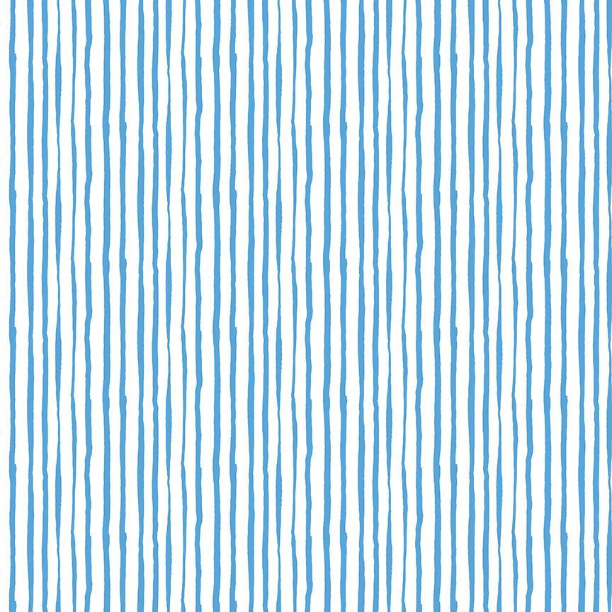 SPRINGTIME IN PARIS: Bretonstripe-Sky (1/4 Yard)