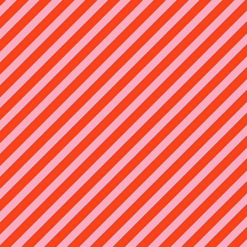 HOLLY JOLLY: Vintage Stripe-Lollipop (1/4 Yard)