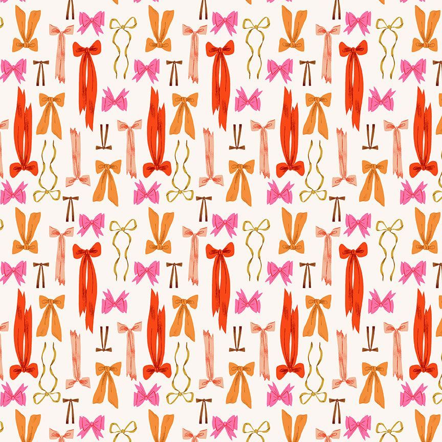 HOLLY JOLLY: Ribbons-Dew (1/4 Yard)