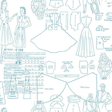 STITCH & GLOW: Sew Far Sew Good-White (1/4 Yard)