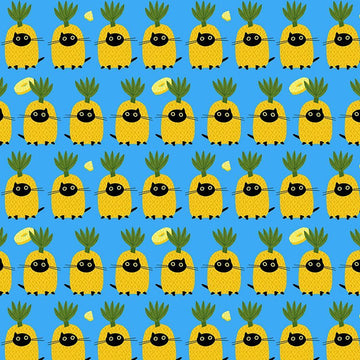 FURRUIT COCKTAIL: Pawnapples-Dresden (1/4 Yard)