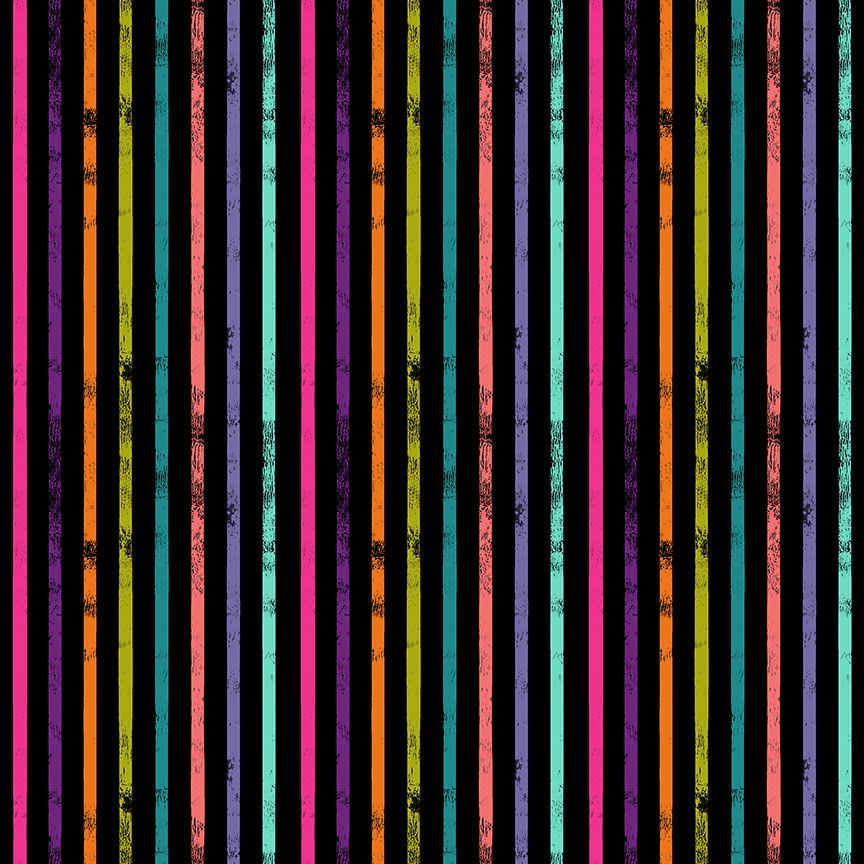 Bootiful: Weathered Stripe- Multi (1/4 Yard)