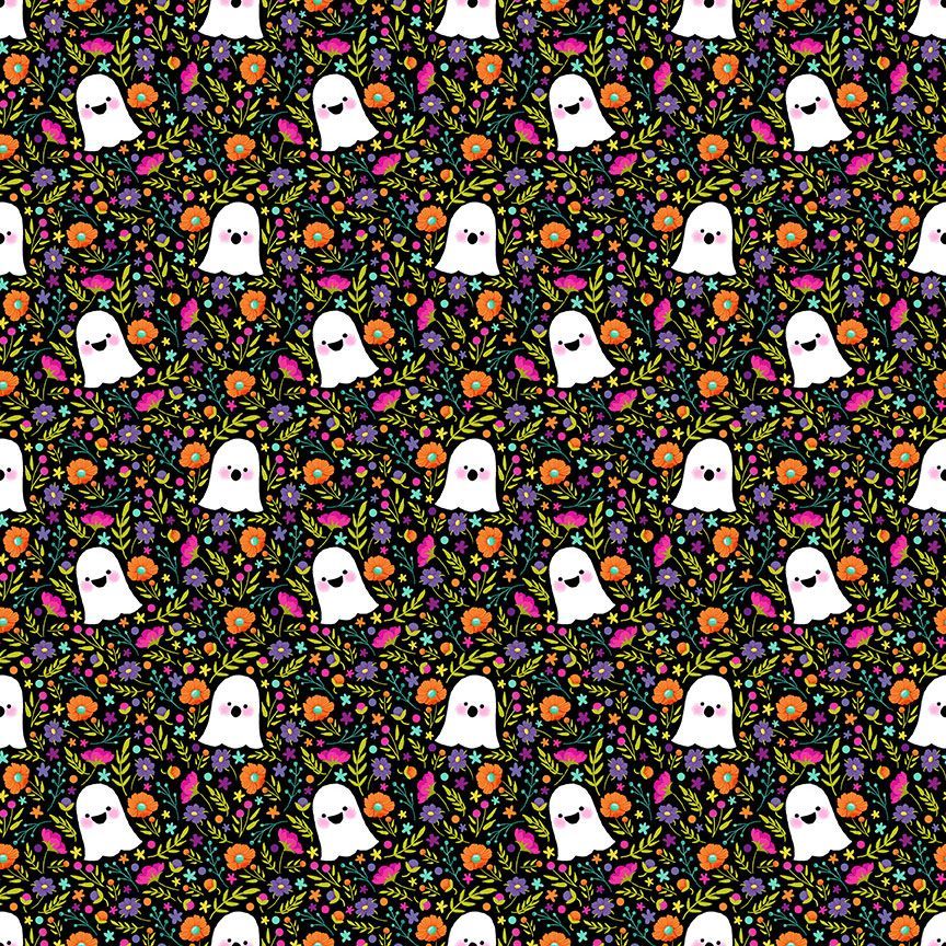 Bootiful: Boo- Ink (1/4 Yard)