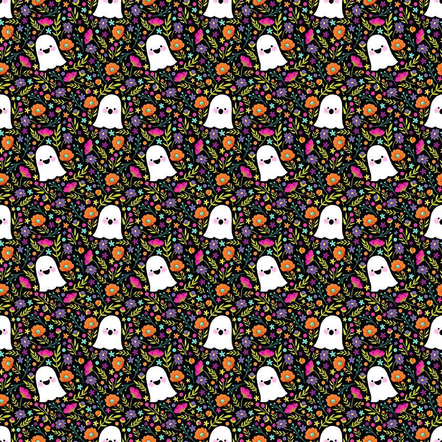 Bootiful: Boo- Ink (1/4 Yard)