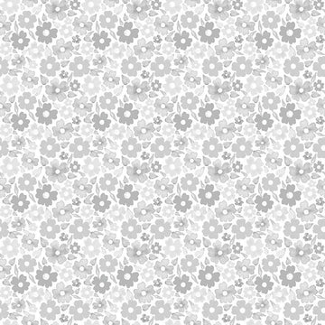 QUIET RIOT: Blossom-White (1/4 Yard)
