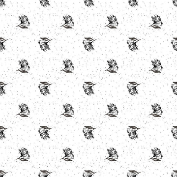 QUIET RIOT: Bloom-White (1/4 Yard)