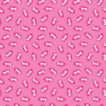 COSTUME PARTY: Wax Lips-Fuchsia (1/4 Yard)