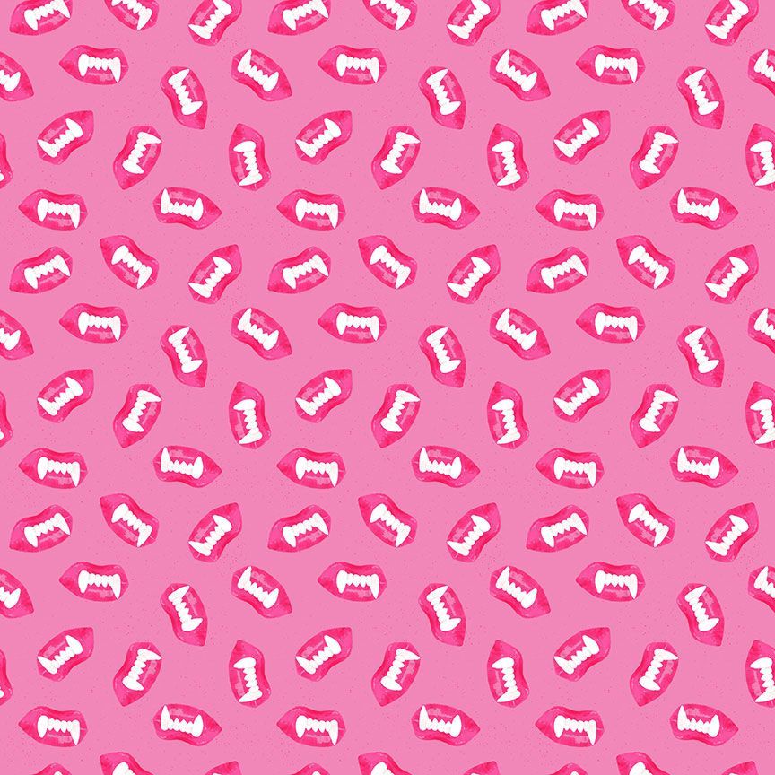 COSTUME PARTY: Wax Lips-Fuchsia (1/4 Yard)