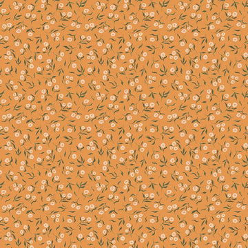 Dear Stella Bookish: Ditsy-Mustard (1/4 Yard)