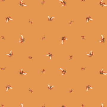 Dear Stella Bookish: Ladybugs-Mustard (1/4 Yard)