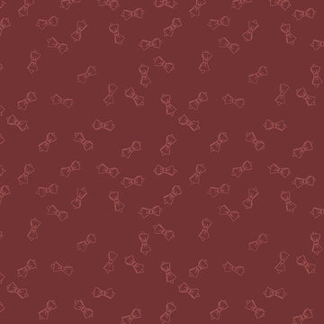 DAPPER DEN: Bow Ties-Port (1/4 Yard)