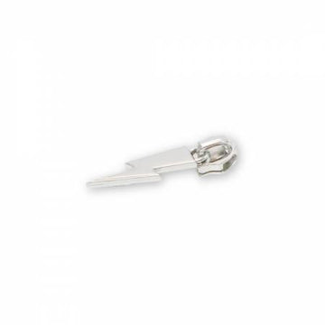 Sallie Tomato: Lighting Bolt Zipper Pull-Nickel
