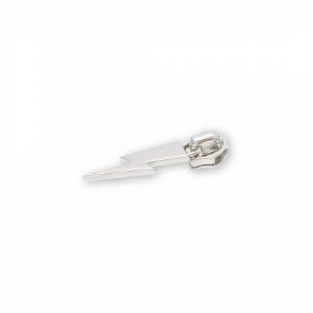 Lighting Bolt Zipper Pull- Nickel