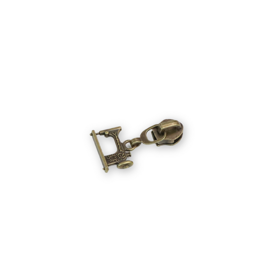 Sewing Machine Zipper Pull- Antique