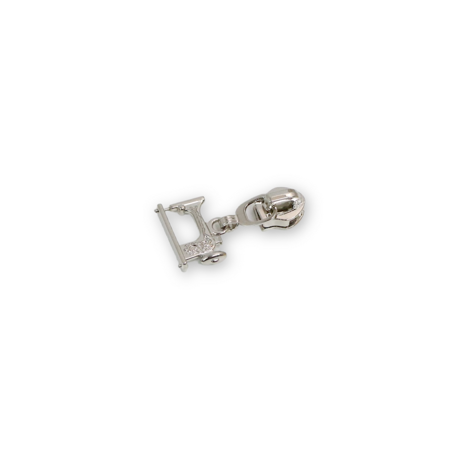 Sewing Machine Zipper Pull- Nickel