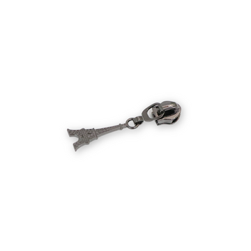 Sallie Tomato: Eiffel Tower Zipper Pull- Gunmetal
