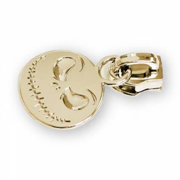 Sallie Tomato: Pumpkin Skeleton Zipper Pull-Gold