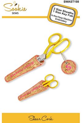 Sookie Sews: Shear Cork Sheaths and Monogram Key Fob Set Pattern