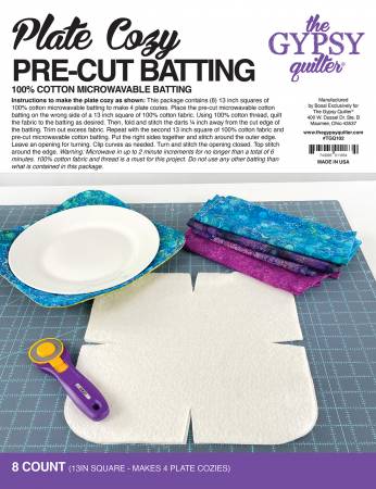 Plate Cozy Pre-Cut Batting 8ct