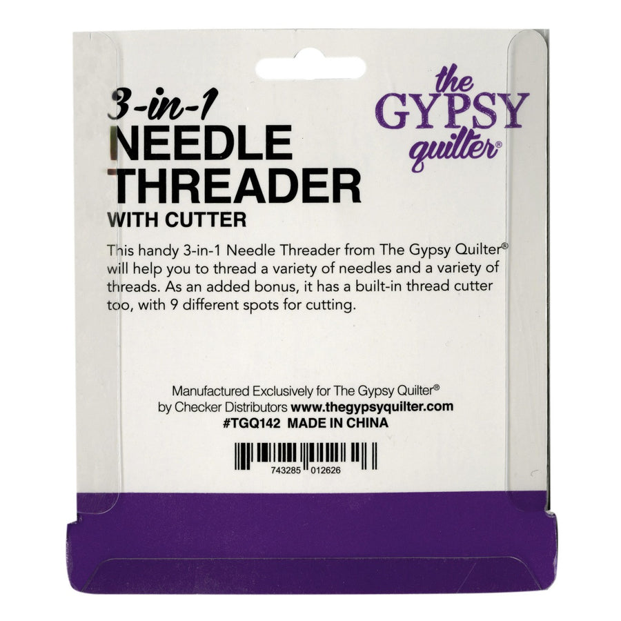 Gypsy Quilter: 3 in 1 Needle Threader with Cutter