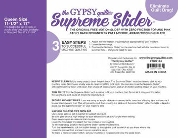 Gypsy Quilter: Supreme Slider: Queen (11-1/2
