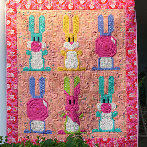 TULA PINK BESTIES Blowing Up Bunnies Quilt Kit BERNINA of Naperville