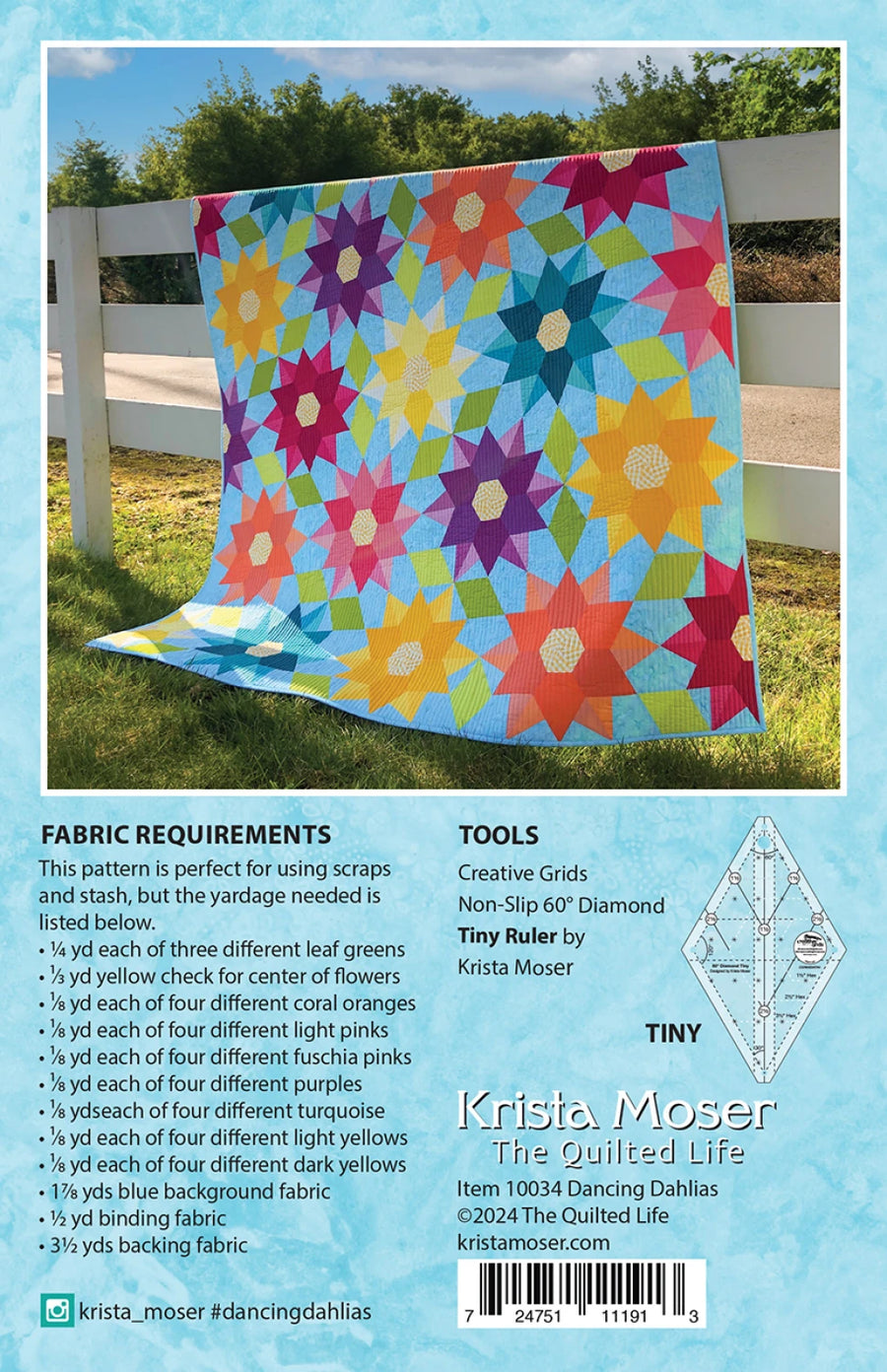 THE QUILTED LIFE: Dancing Dahlias Pattern