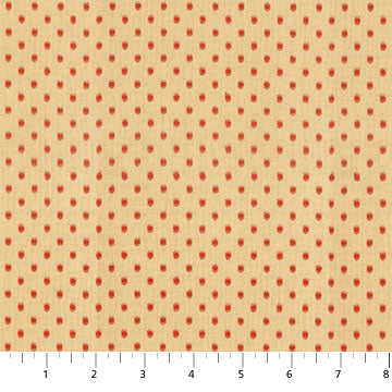 GARDEN VARIETY: Droplets-Butterscotch (1/4 Yard)
