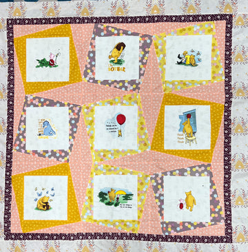 Winnie the Pooh Twist and Turn Quilt Kits with Designs