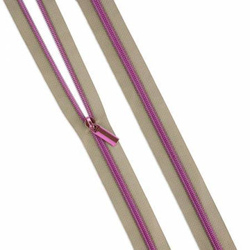 Tula Pink: #5 Nylon Coil Zipper 3yds-Beige