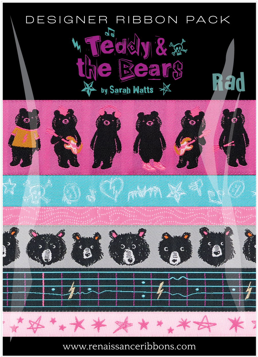 Ruby Star Society TEDDY & THE BEARS: Rad-Designer Ribbon Pack