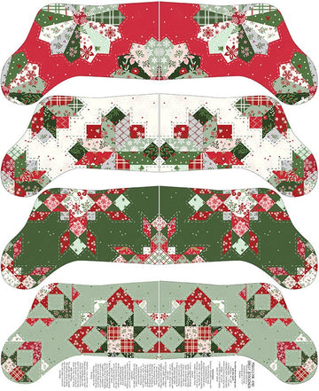 MISTLETOE & HOLLY: Stockings Panel
