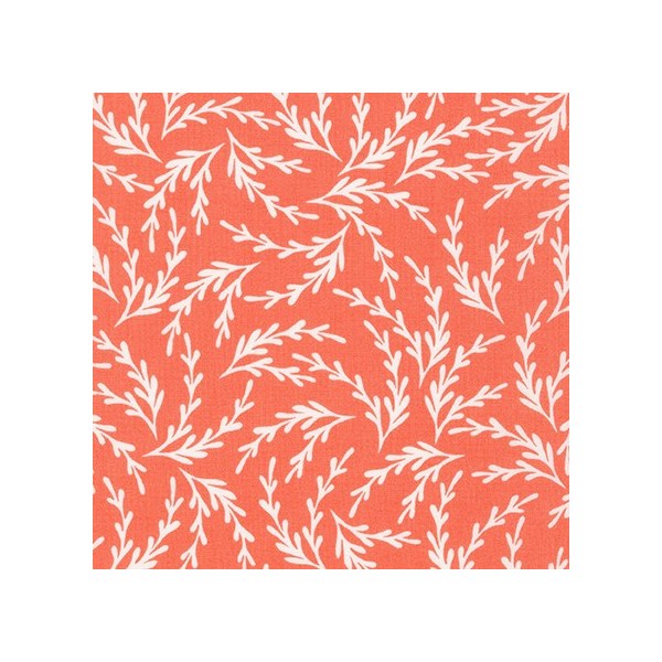 Elizabeth Hartman PAINTBOX: Foliage-Nectarine (1/4 Yard)