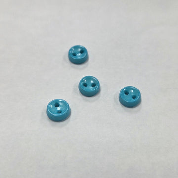 Doll Button: 7mm-Cyan