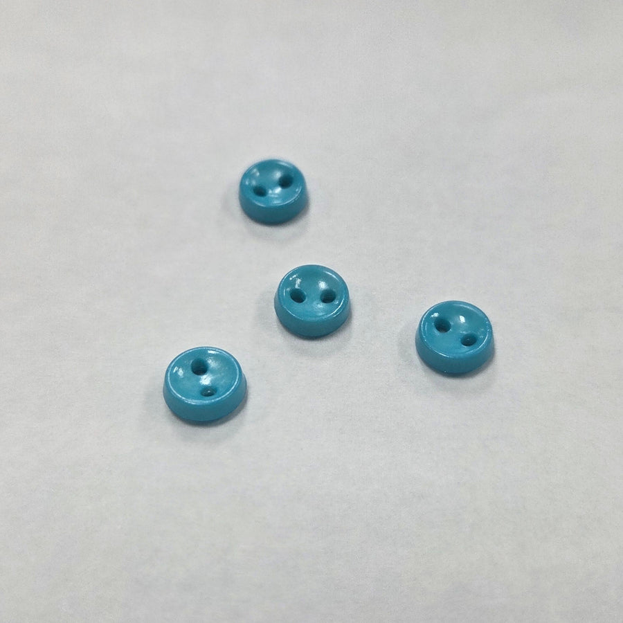 Doll Button: 7mm-Cyan