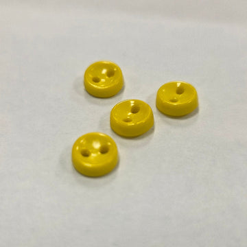 Doll Button: 7mm-Yellow