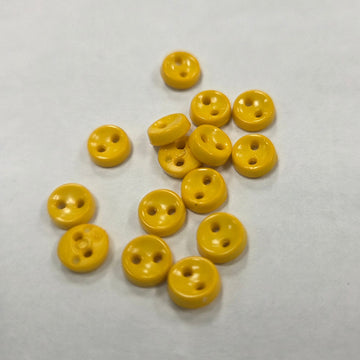 Doll Button: 7mm-Bright Yellow