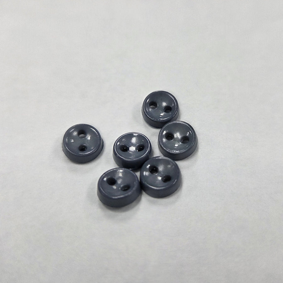 Doll Button: 7mm-Blue/Grey