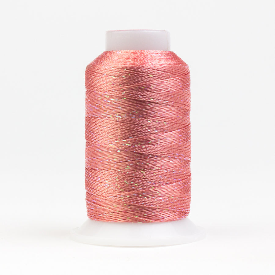 GLAMORE: 12wt Rayon Metallic 300yds-Prawn 1127