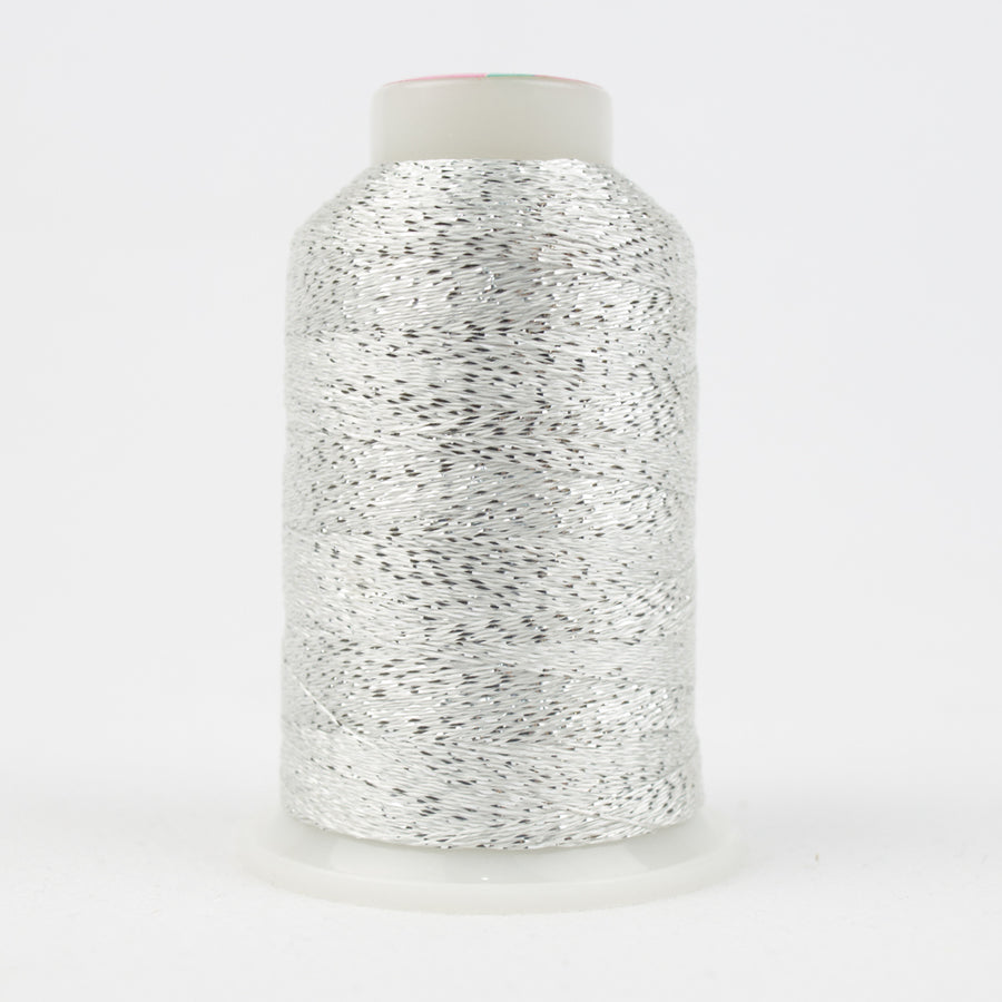 SPOTLITE: 40wt Metallic 1094yds-White/Silver Twist 6150