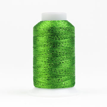 GLAMORE: 12wt Rayon Metallic 300yds-Spring Green 4110